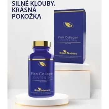 Speciální výživa Fish Collagen Joints & Skin 40 cps - Blue Nature - Rybí kolagen, vitamín C z extraktu ze šípků, organická síra (MSM)