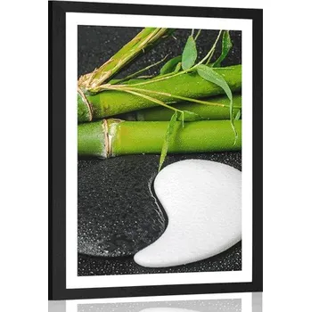 Plakát Dovido Plakát s paspartou kameny ve tvaru Jin a Jang