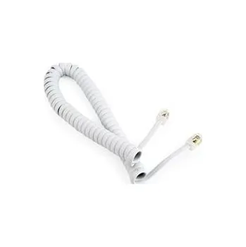 Kabel do PC Gembird kabel k telefonnímu sluchátku, kroucený, RJ10 (4P4C), 2 m, bílý