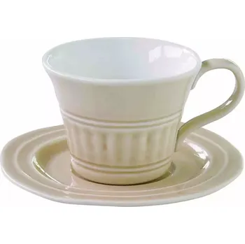 Easy Life, Itálie Easy Life - Porcelánový šálek a podšálek Abitare béžový - 400 ml