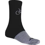 SENSOR PONOŽKY TOUR MERINO WOOL černá/šedá /5 ponožky