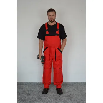 PALIČKA s.r.o. MAREK kalhoty s laclem Barva: červeno-černá, Velikost pánských oděvů: 52