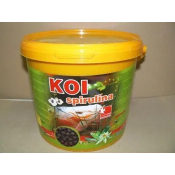 Krmivo pro rybičky Dajana Koi Spirulina 10l vědro