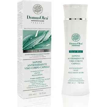 Přípravek na čištění pleti a oči Domus Olea Toscana Sapone Antiossidante Viso Corpo Capelli | Mýdlo s antioxidanty na pleť, tělo a vlasy 200 ml