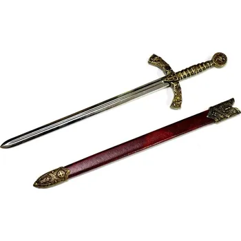 Replika zbraně Otvírač dopisů Meč templářského rytíře s pochvou