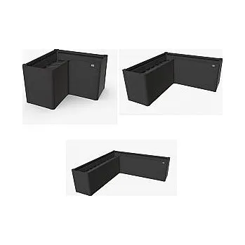 Truhlík Biohort Truhlík Belvedere MIDI L 61 cm (tmavě šedá metalíza) 102 x 102 cm (7 krabic)