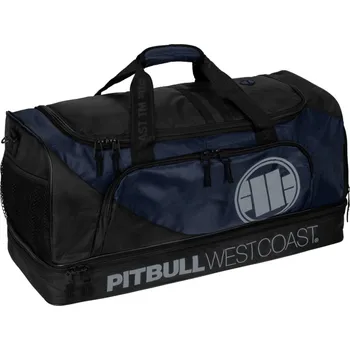 Sportovní taška PitBull West Coast - VELKÁ SPORTOVNÍ TAŠKA LOGO TNT ČERNO/TMAVĚ MODRÁ Barva: tmavě modrá, Vel: UNI