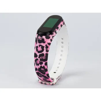 Příslušenství k fitness náramku Růžový gepard náhradní náramek pro Mi Band 5/6/7