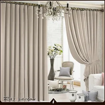 Kusový závěs - Black out krémový 05, výška 140 až 370 cm, šířka 280 cm (Světlu nepropustné závěsoviny - AKCE !!!)