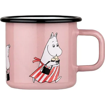 Smaltovaný hrnek Moominmamma 0,37l, růžový Muurla Muminci
