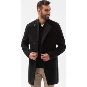 Pánský trenčkot Pánský kabát ALVAR černý