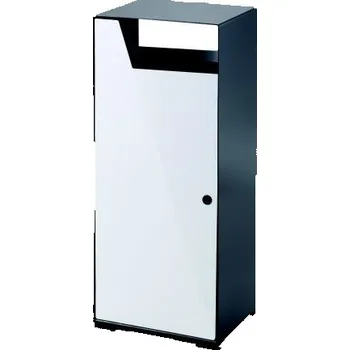 Venkovní odpadkový koš MEVA-TEC Odpadkový koš Planum - bílý