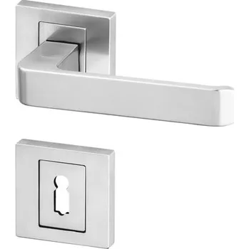 Dveřní kování AC-T SERVIS Dveřní klika DIPLOMAT nerez - rozetová Provedení kliky: vč. rozety BB - obyčejný klíč, Mechanizmus rozety: Kovová konstrukce