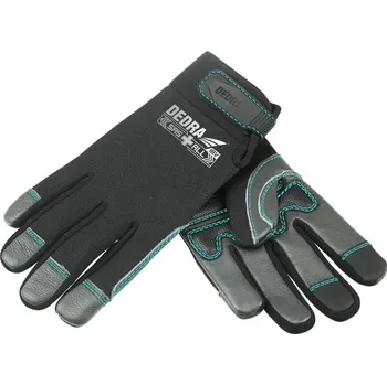 Pracovní rukavice Pracovní rukavice, kozí kůže, polstrování Eva pěna, velikost 9 DEDRA DED7105R09