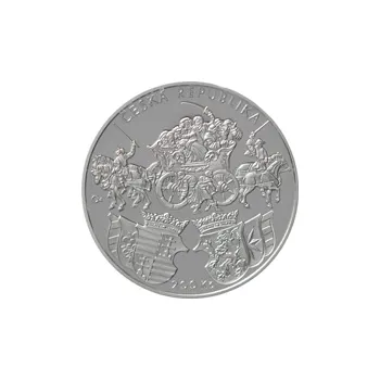 Česká mincovna 500. výročí vydání Klaudyánovy mapy 200 Kč 2018 stříbrná mince Proof 13 g