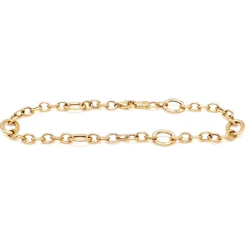 Náramek Dámský zlatý náramek se zlatými oky