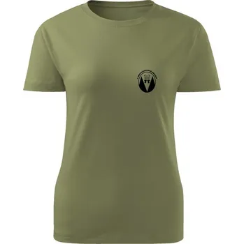 Dámské tričko 7. mechanizovaná brigáda - simple - olivová