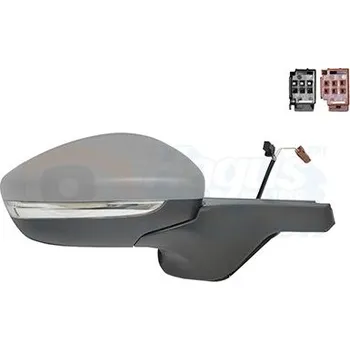 Auto zrcátko Vnější zpětné zrcátko VAN WEZEL 0937808