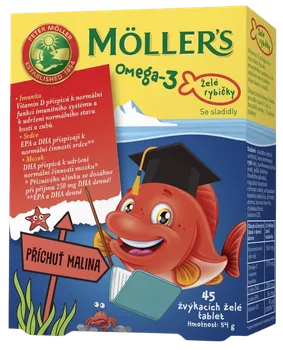 Möllers Omega 3 želé rybičky 45 ks