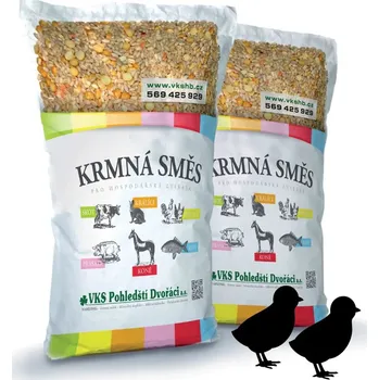Krmivo pro hospodářské zvíře Krmná směs pro kuřata K2 Plus - drť