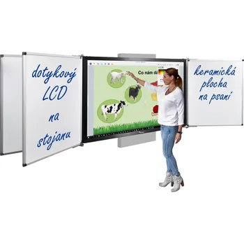 Monitor Legamaster Dotykový displej 75'', 4 křídla a zvedací stojan LEG-ETX75BB04