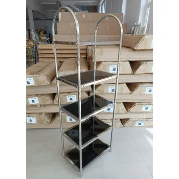 Knihovna Stříbrný regál PL-091