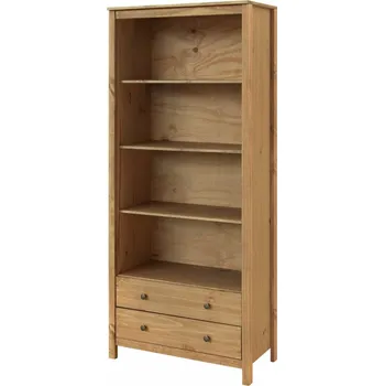 Knihovna IdeaNabytek Knihovna 2 zásuvky TORINO vosk