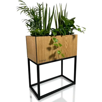 Stojan na květiny Flexistyle Stojan na květiny Fiorino Loft dub H 42x22x50 cm