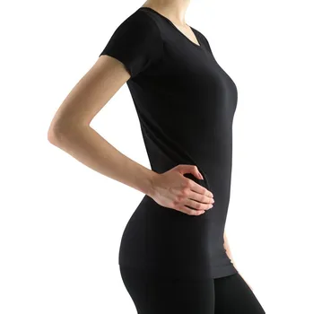 Dámské tričko Dámské tričko s krátkým rukávem GINA 08027P Barva: ČERNÁ, Velikost: L/XL