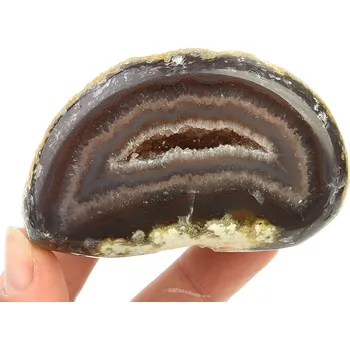 Přírodní kámen Achát geoda s dutinou 191 g
