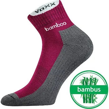 Dámské ponožky české sportovní funkční outdoor ponožky Voxx BROOKE šedé s fuchsiovou velikosti ponožek: 26-28 (EUR vel. 39-42)