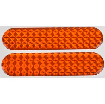 Carvin Samolepící odrazka na zpětné zrcátko, blinker 105x25mm oranžová 2ks