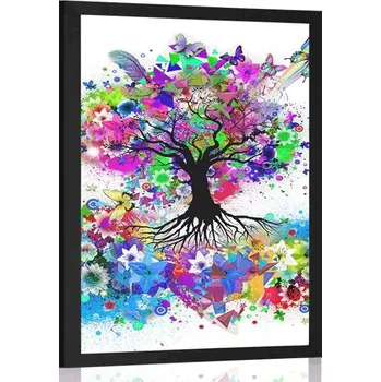 Plakát Dovido Plakát květinový strom plný barev