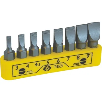 Bit C.K T4521 sada bitů, 8dílná, plochý, 1/4 (6,3 mm)