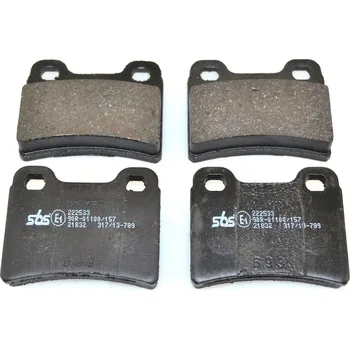 Brzdová destička Zadní brzdové destičky FORD ESCORT V , VI , ORION - KIA SHUMA , SHUMA (FORD 0K20-H332-3Z FORD 6500959 FORD 7114005 FORD 91AB2M008BC FORD 91AB2M008BD KIA 0K20H3323Z NK 222533)