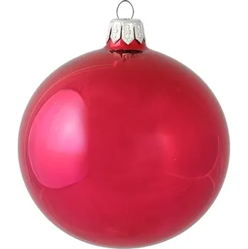 Baňka malinově červená