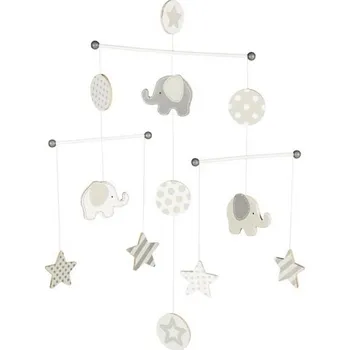 Kolotoč závěsný dřevěný - Sloni a hvězdičky (Goki)