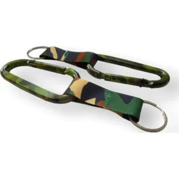 Maskáčová karabina s popruhem a kroužkem