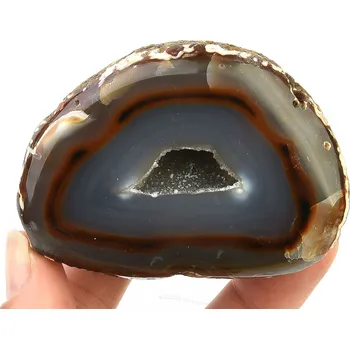Přírodní kámen Achát geoda s dutinou 201 g
