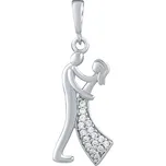 Stříbrný přívěsek tanečníci s Brilliance Zirconia PRGPAP0631PS