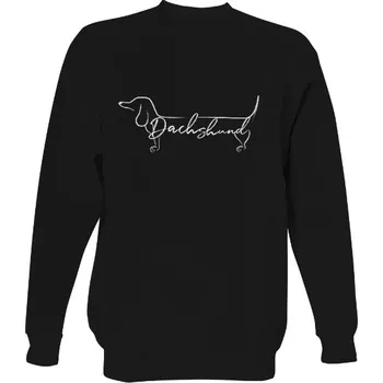 Pánská mikina Mikina bez kapuce Unisex s potiskem Dachshund pánské