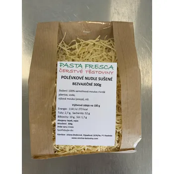 Nudle polévkové sušené bezvaječné, 300 g