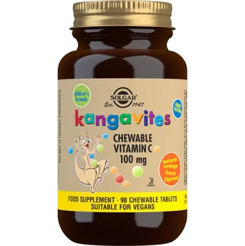 Solgar Cucací vitamín C 100 mg - Přírodní pomerančová příchuť 90 tbl