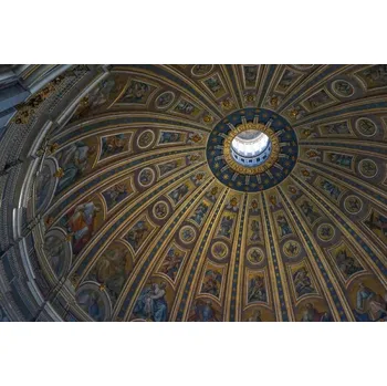 Fototapeta DIMEX | Vliesová fototapeta Bazilika sv. Petra II. MS-5-0974 | 375 x 250 cm| modrá, hnědá + Vliesová fototapeta na stěnu DIMEX Bazilika sv. Petra II. MS50974 v rozměru 375 x 250 cm + lepidlo zdarma