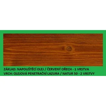 Olej na dřevo BBB Napouštěcí olej 9lt Červený ořech BBB BARVY PLUS IR-01 09000 červený ořech