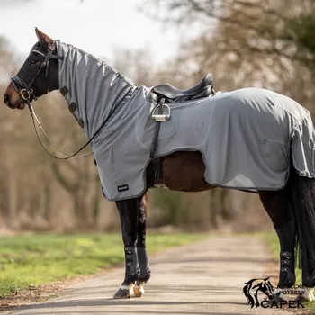 Deka pro koně Jezdecká síťová deka Busse -MOSKITO III- - Šedá - 125cm