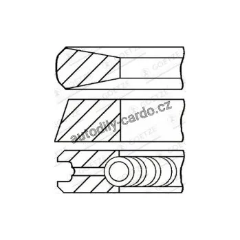 Blok motoru Sada pístních kroužků GOETZE 08-325500-00