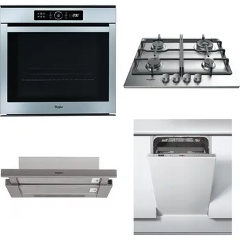 Set domácích spotřebičů WHIRLPOOL ABSOLUTE AKZM 8480 IX + WHIRLPOOL TKRL 661 IX EU + WHIRLPOOL AKR 5390/1 IX + WHIRLPOOL WSIC 3M27 C