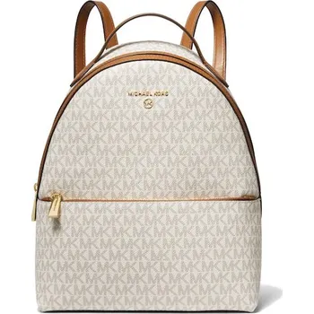 Michael Kors Valerie Medium Logo Backpack Vanilla Acorn