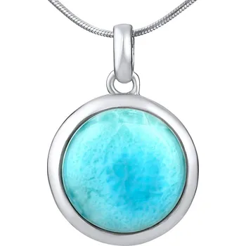 Přívěsek Stříbrný přívěsek s přírodním Larimarem JST10987LR